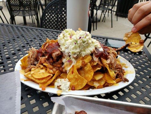 Pulled pork nachos