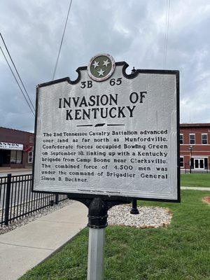 Invasion of Kentucky Marker