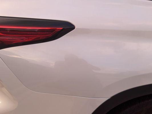 Dark area paint coating very thin, not enough coat in the paint