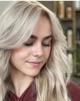 Spring is just around the corner, and I'm ready to bloom with my bright blonde locks! #SpringVibes #BlondeHair"