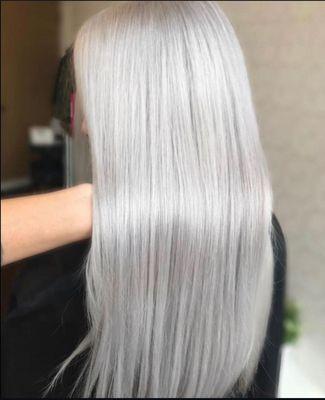 Shiny healthy blonde