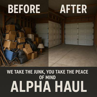 Before and after for a cleanup