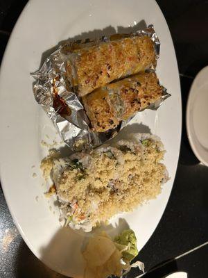 Mountain Roll  and Crunch Roll