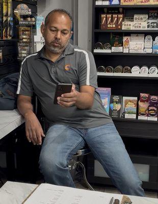 This employee refused to turn the air compressor on after I purchased fuel in violation of state law and was rude, dismissive and ignored me