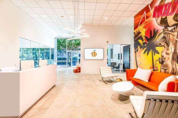 Antonyan Miranda's Orange County reception area