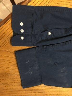 burn hole and 3 almost burned through