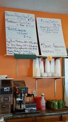 Greasy spoon. Monday's unday 630am-145pm