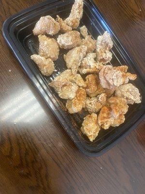 Popcorn chicken one of the new things added to the menu  it's the best popcorn chicken I ever had I recommend trying it when you order here