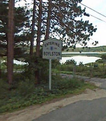 Entering Boylston from West Boylston on 140.