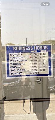 Business hours