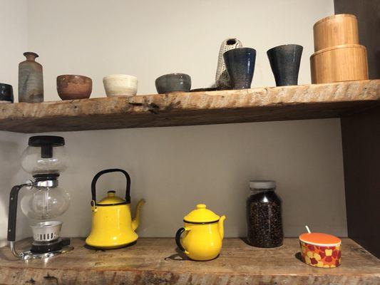 Kitchen floating shelves