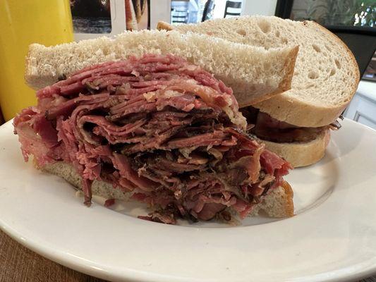 delicious pastrami sandwich!