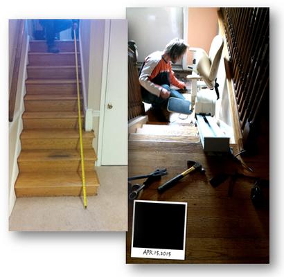 Installing stair lifts for home bound clients to allow them to stay in their home