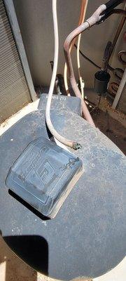 Burnt wire to compressor