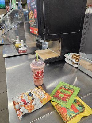 My snacks, including this air dried beef on a buy 2, save $1 deal.