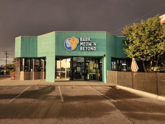 The exterior of our store