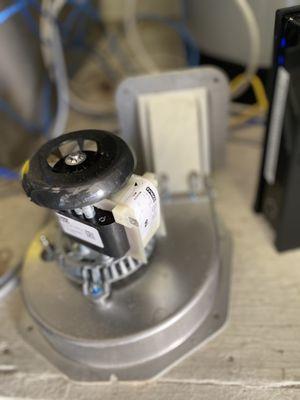 He installed a new draft motor inducer:))