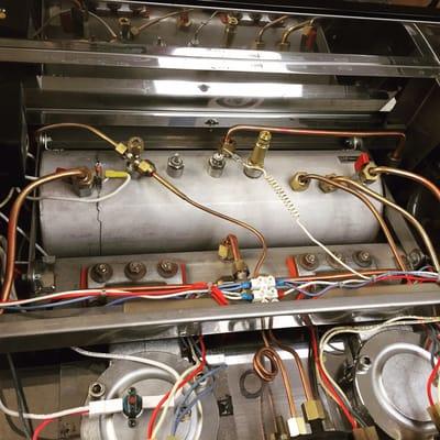 Another Espresso machine getting repaired.