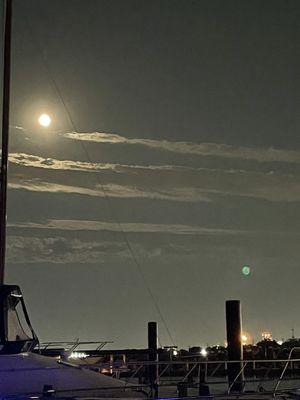 Full moon night view