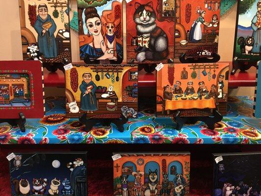 These ready to hang plaques are hand-sublimated by the artist in the studio. $38