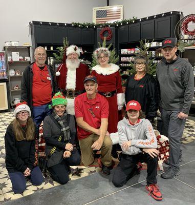 Santa Claus and Mrs Claus