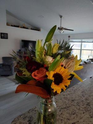 Gorgeous designer's choice flowers.