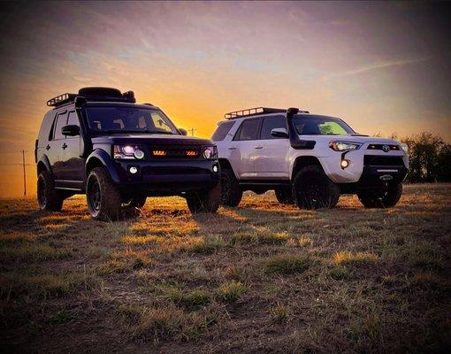 Both of our vehicles we've brought before but now they can't  accommodate