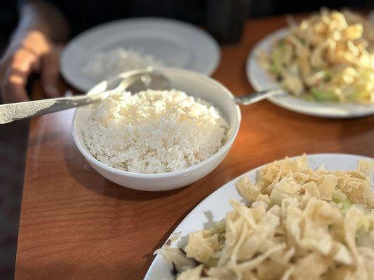 White rice side