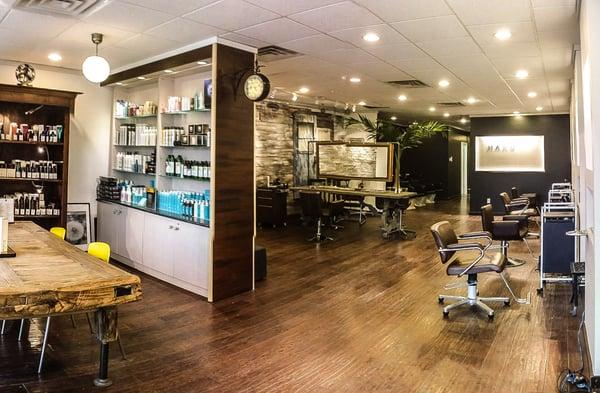 Newly upgraded salon interior