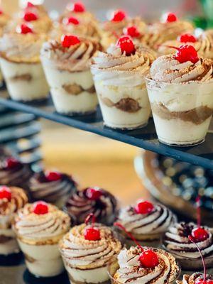 These Tiramisu cups looked beautiful, but tasted mostly like whipped cream, which isn't terrible.