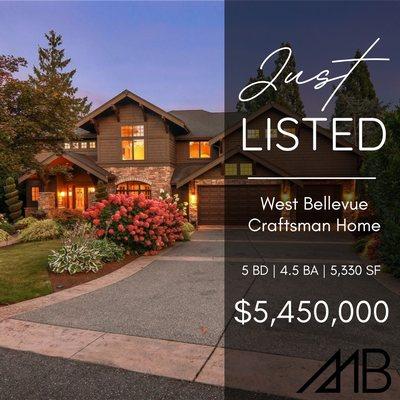 JUST LISTED
Experience the charm, elegance & comfort in this stately Craftsman by Adam Leland. Call me now to own this home!