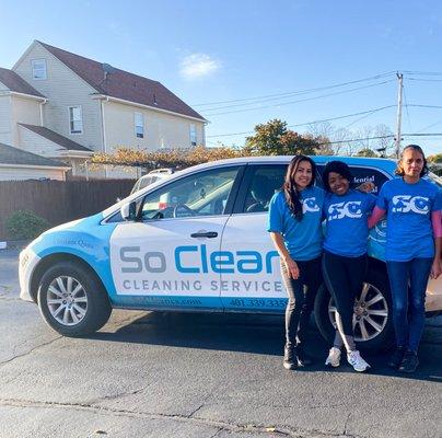 Our house cleaning crew before they leave to their first home to clean!