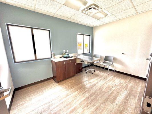 Newly renovated Exam rooms