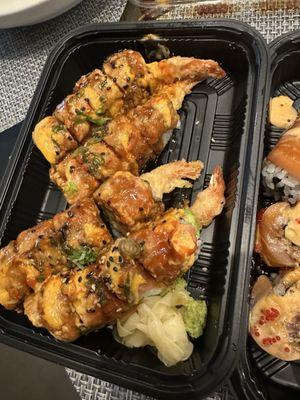 Angry shrimp roll