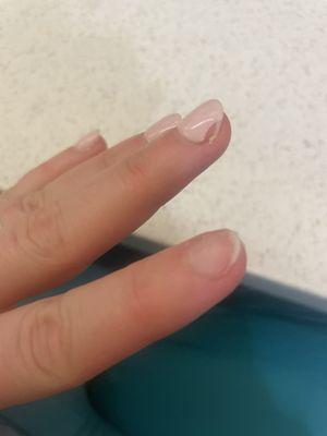 4 days after getting my nails done, they all just easily fell off.