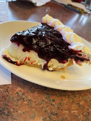 Marionberry Cheese Pie - best part of the meal!
