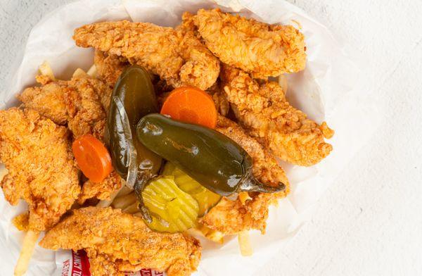Crispy fried Chicken Tender Basket