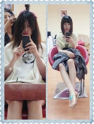 My first hair cut here! Pretty satisfied! Will come back for perms and color!