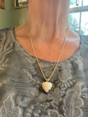 Custom made opal pendant