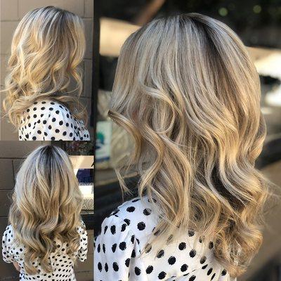 Baby lights, shadow root, and tone