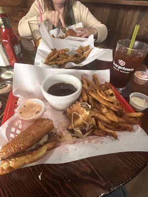 Beef dip burger! Wonderful!