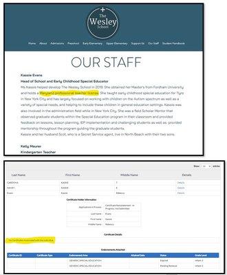 Update 2.23.25: School website continues to make false claims, misleading parents.