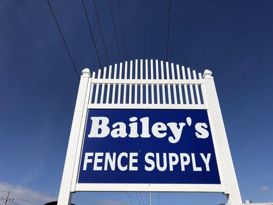 Our new roadside sign!
Look for the fence in the sky!