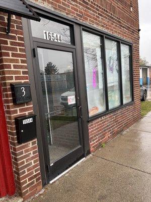 The front of the store