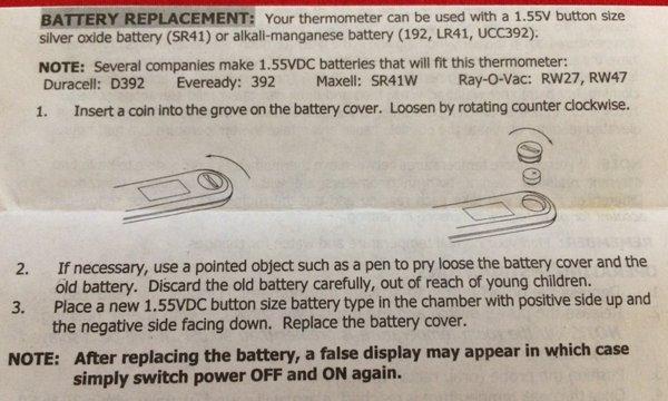 Detailed Battery instructions. Another page and a half operating instructions. 04/21/20