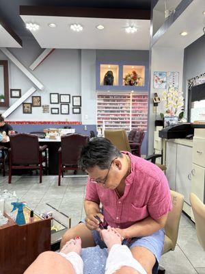 This is the man who rendered my service.