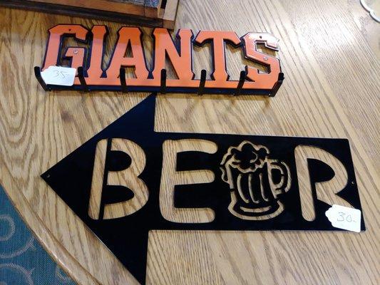 Beer metal signs