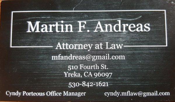 Andreas Martin F Attorney At Law