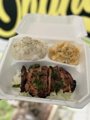 Teriyaki Chicken with Two Scoops Rice and Hawaiian Style Mac Salad