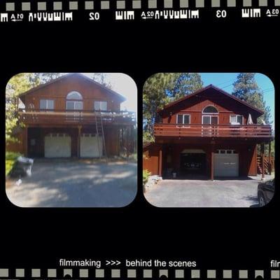 Before & after shots of a very dry home in Glenshire.